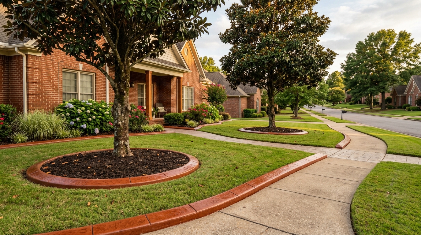 Residential Curbing in Cadron Ridge, Conway