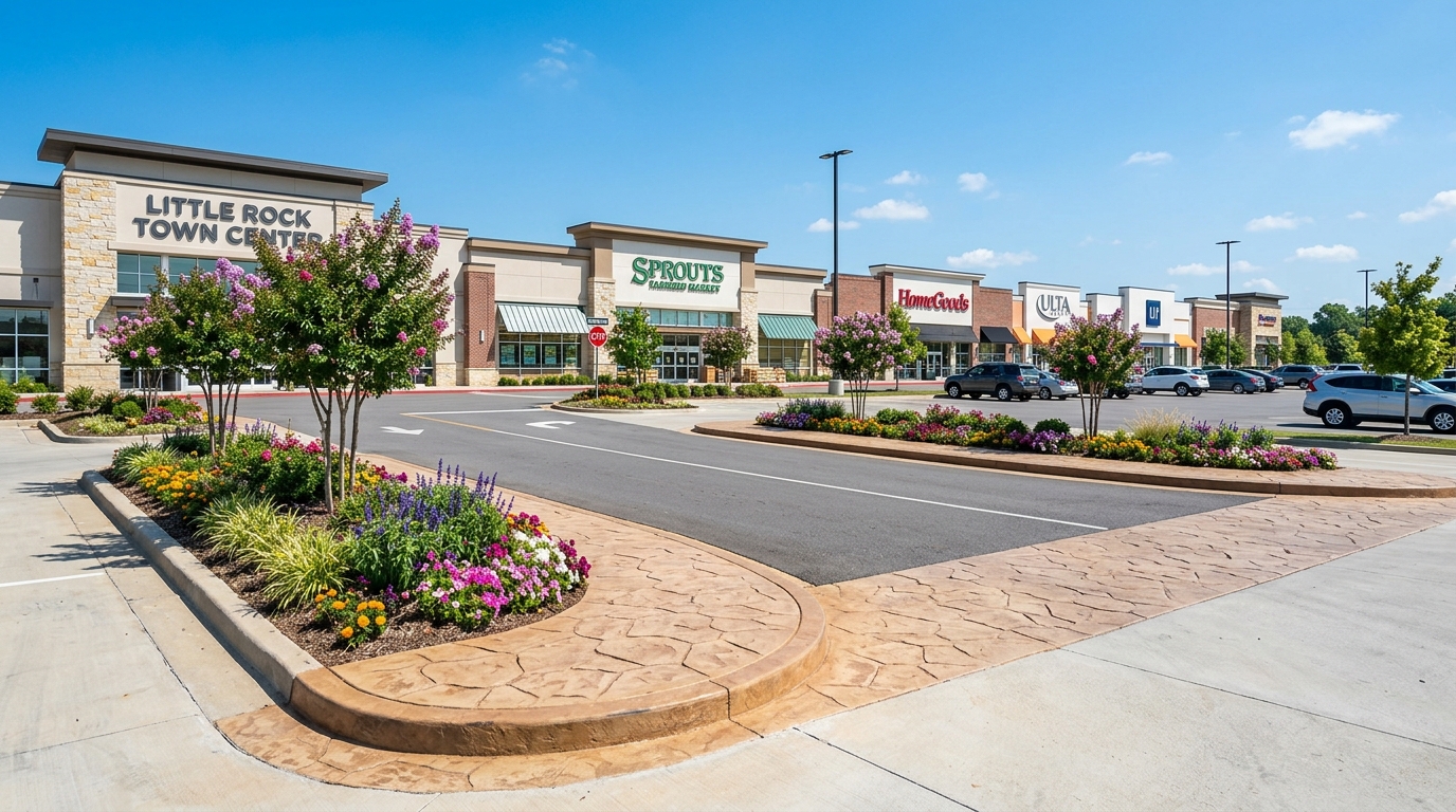 Commercial Curbing at Chenal Valley, Little Rock
