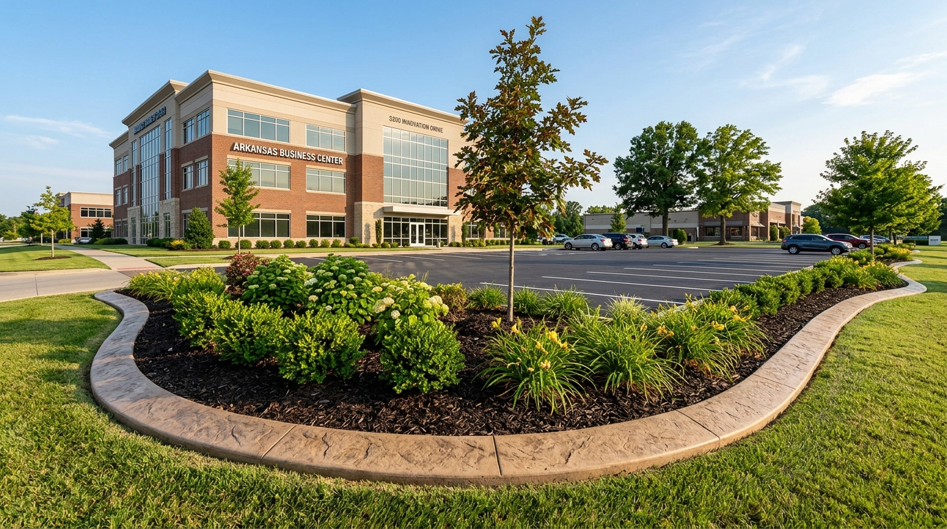 Professional commercial decorative concrete curbing for business properties