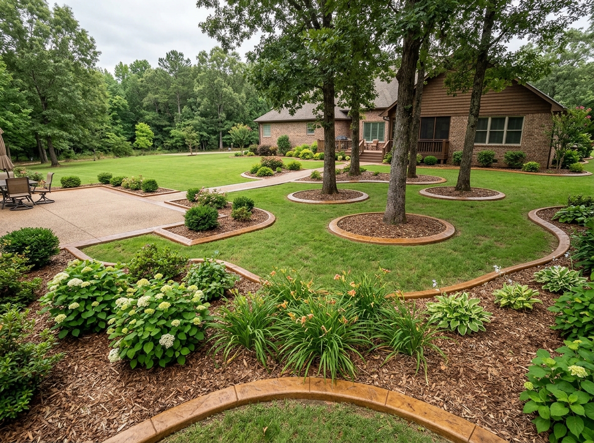 Multiple landscape zone borders