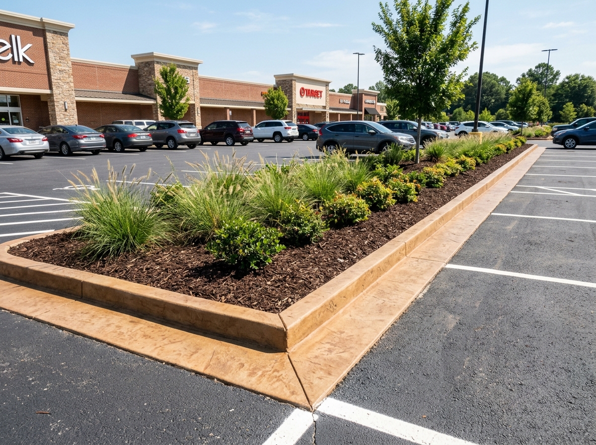 Commercial property curbing